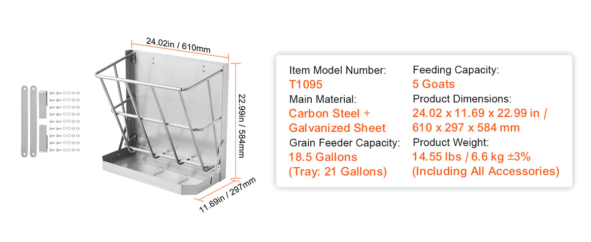 SucceBuy Livestock Hay Feeder Heavy-Duty Steel Goat Hay Rack Multiple Sided Feeding Rack for Sheep Farm Livestock Outdoor