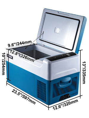 SucceBuy 15L - 55L Car Refrigerator Mini Fridge Freezer Portable Compressor Cooler DC 110-240V Ice Box for Camping RV Travel
