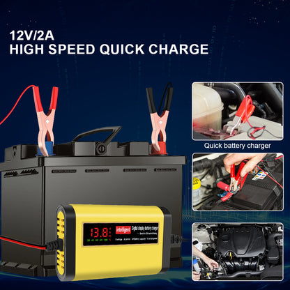 3 Stages Lead Acid AGM GEL Battery-chargers Car Battery Charger Car Accessories