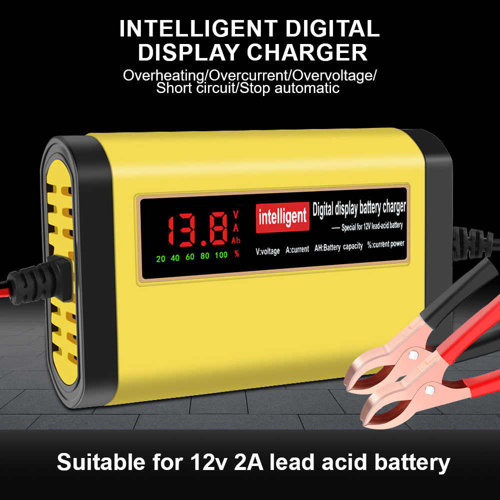 3 Stages Lead Acid AGM GEL Battery-chargers Car Battery Charger Car Accessories