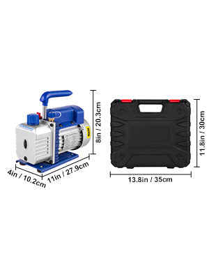 SucceBuy 1.8 CFM - 4.8 CFM Refrigerant Vacuum Pump Kits HVAC 1/3HP 1/4 HP with Manifold Gauge for Household Air Conditioning