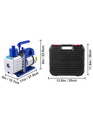 SucceBuy 1.8 CFM - 4.8 CFM Refrigerant Vacuum Pump Kits HVAC 1/3HP 1/4 HP with Manifold Gauge for Household Air Conditioning