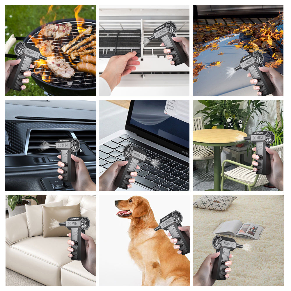 Blower Car Vacuum Cleaner Turbo Fan Violent Jet Fan Cleaning Blowing Tools Auto Dust Collector Portable Air Duster Hair Dryer